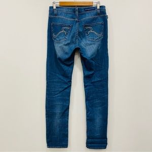 ROCK & REPUBLIC 4 Low Rise Berlin Tapered Leg Jeans Embroidered Western Y2K 90s